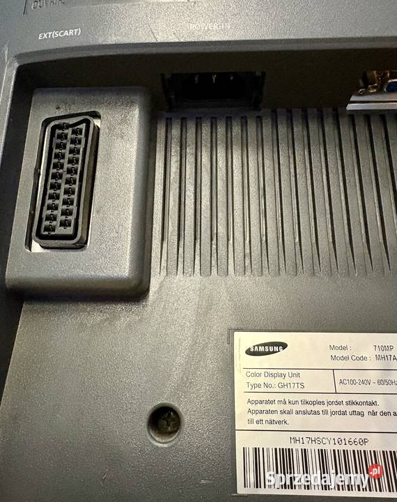 Monitor Samsung 710MP uszkodzony na części kujawsko-pomorskie Bydgoszcz sprzedam