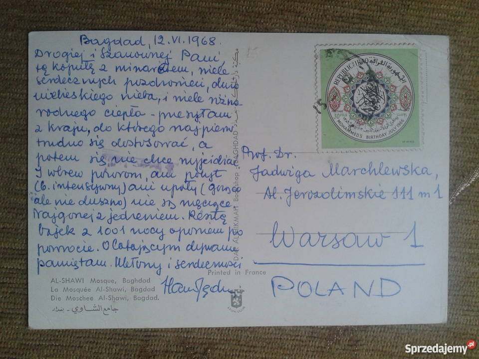 MECZET W BAGDADZIE STOLICY IRAKU Piszczac