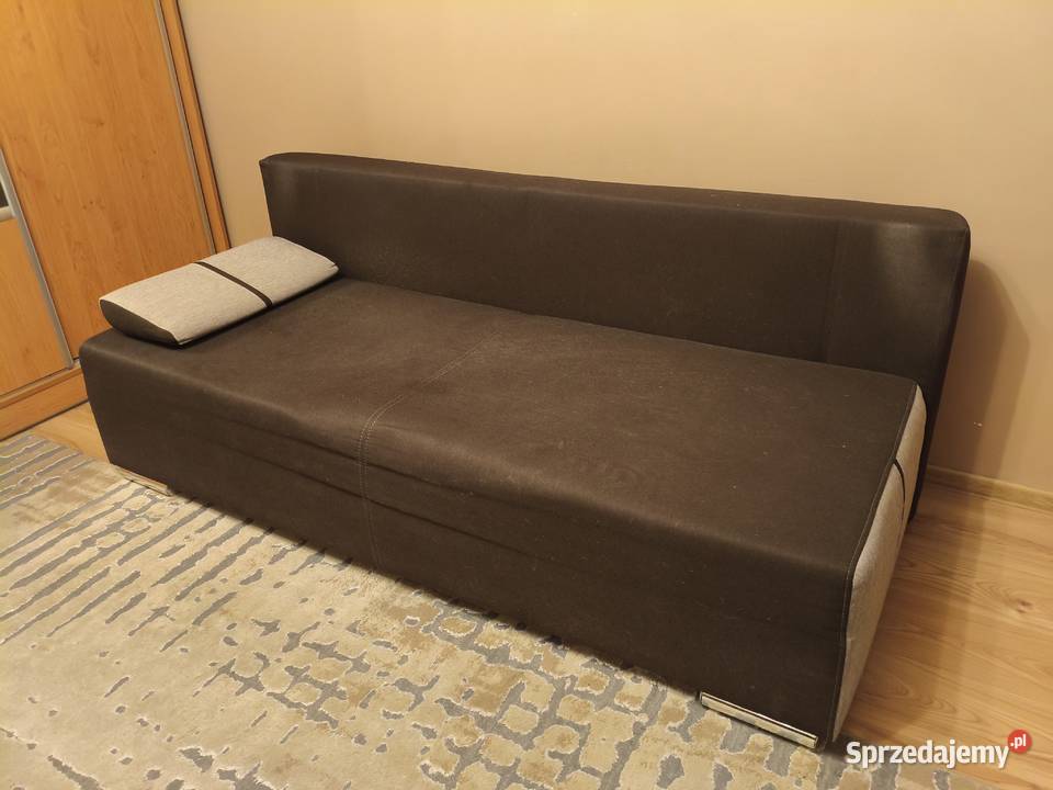 Brązowa sofa z funkcją spania Warszawa