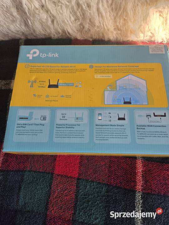 Router 4G LTE WiFi 4 TPLINK TLMR6400 nowy Warszawa