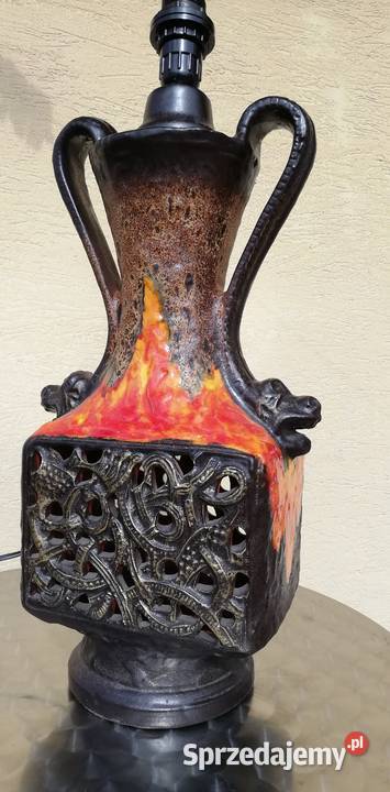 Lampa ceramiczna stołowa lampka oświetlenie Oświetlenie mazowieckie Garwolin sprzedam