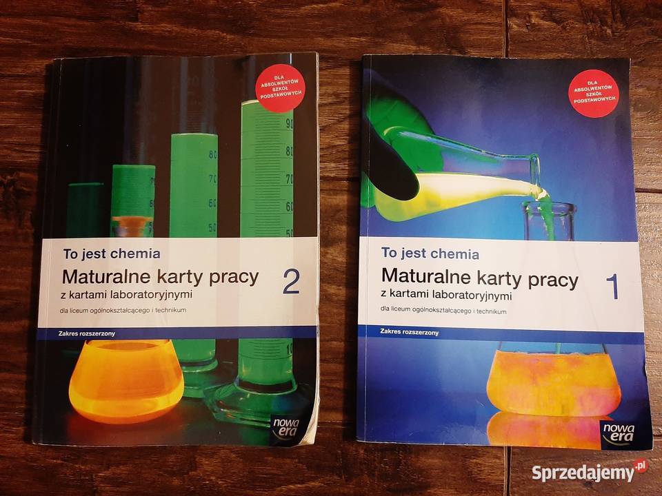 Maturalne karty pracy z chemii klasa 1 i 2 Podręczniki