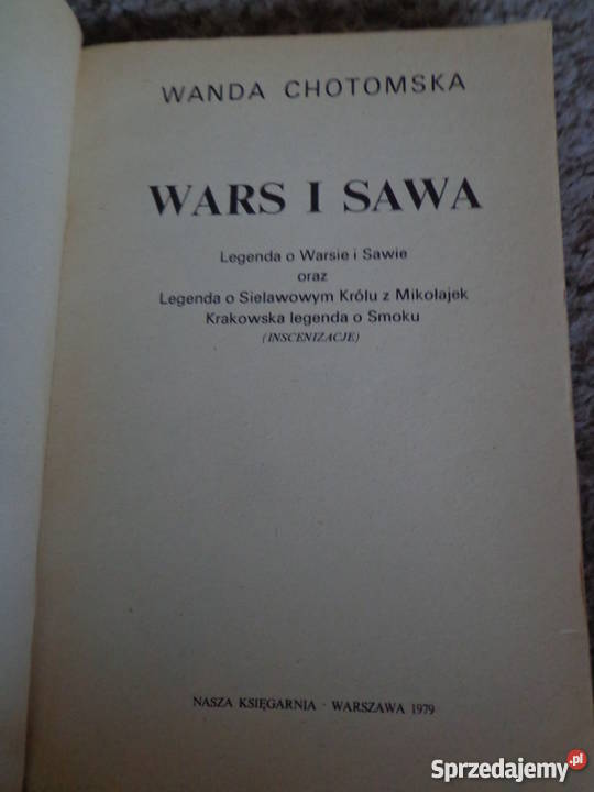 Wars i Sawa Wanda Chotomska Książki dla dzieci Łódź