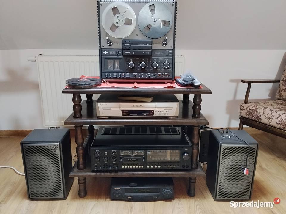 ZESTAW HI-FI Philips,GRUNDIG+ 2 BOXY