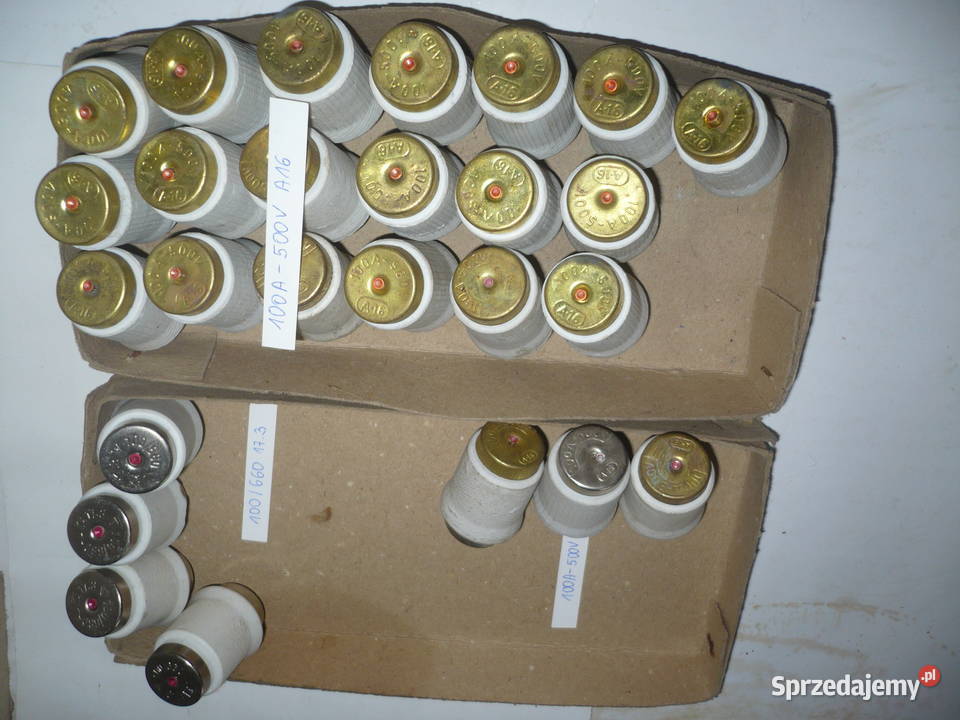 Wkładki topikowe Bezpieczniki prądu Elektryka i akcesoria łódzkie