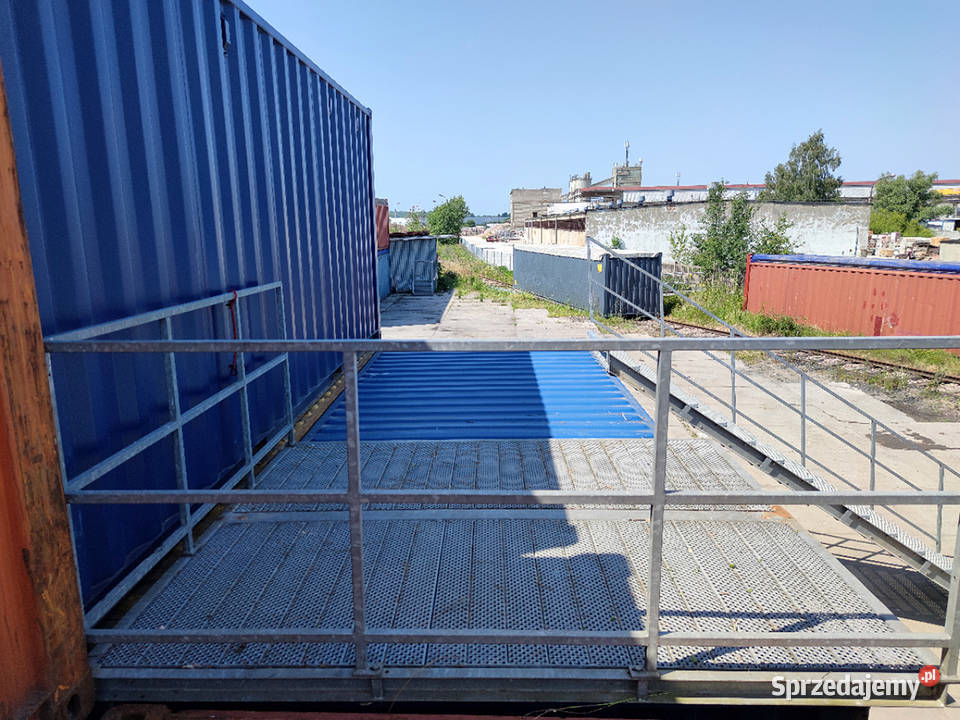 Schody zewnętrzne stalowe z gretingu jedno i Biznes i Przemysł Gdańsk