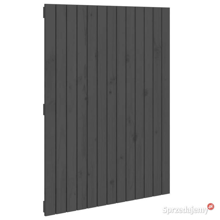Wezgłowie łóżka szare 825x3x110 lite drewno Meble mazowieckie