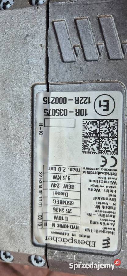 Ogrzewanie Webasto Eberspacher Hydronic MII d10w