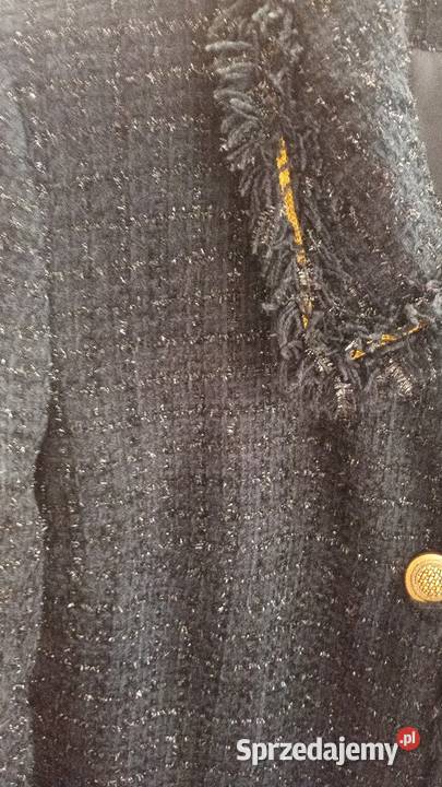 Płaszcz wiosenny czarny styl vintage Białystok