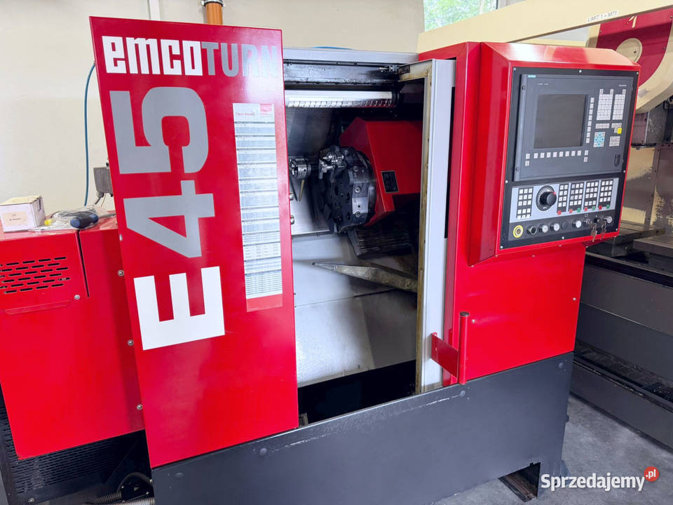 Tokarka CNC EMCO EMCOTURN E45 podajnik z Niemiec Zabór