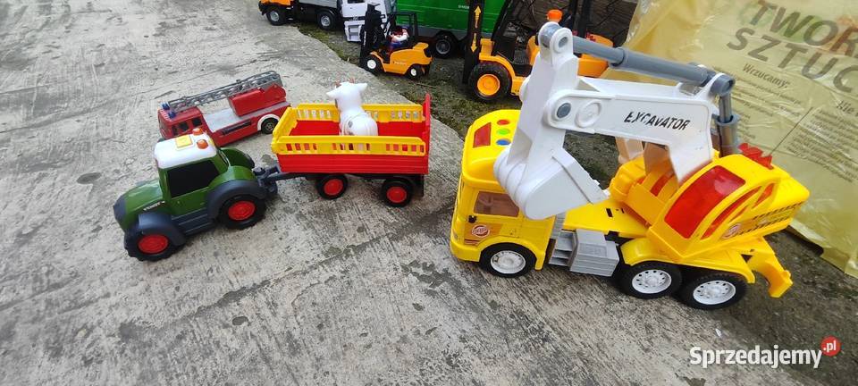 Zabawki śmieciara kopara i inne Świdnica