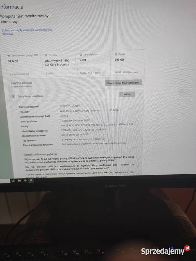 Komputer pc gamingowy do gier