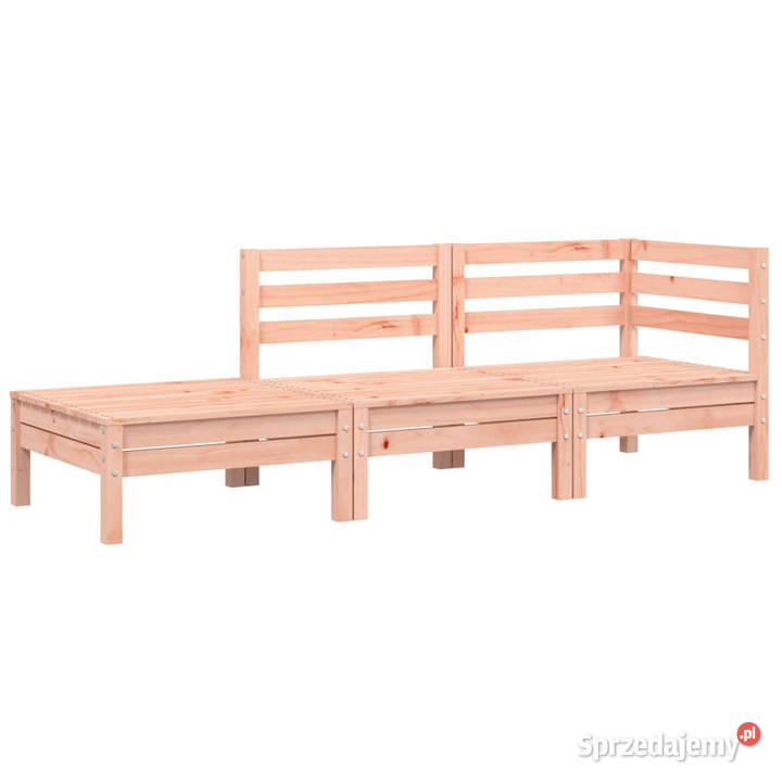 Sofa ogrodowa z poduszkami i podnóżkiem drewno Warszawa