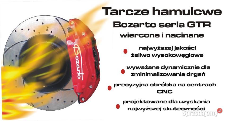 TARCZE hamulcowe Bozarto wiercone Mazda 6 GG GY tarcze