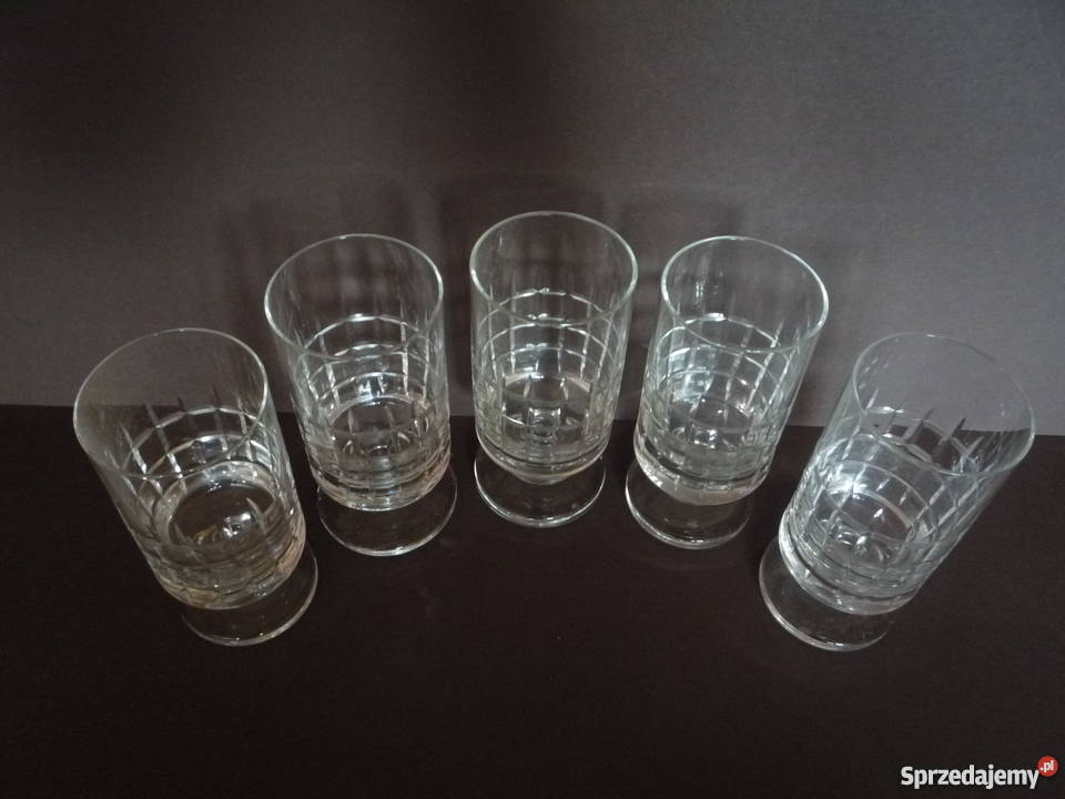 KRYSZTAŁ Nowe Kryształowe Kieliszki Szklanki 5 Szczecin sprzedam
