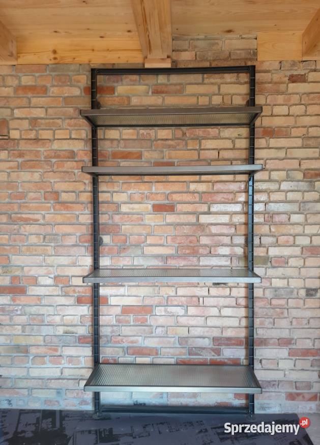 Regał z półkami szklanymi półka regał szkło loft Półki Gorlice sprzedam