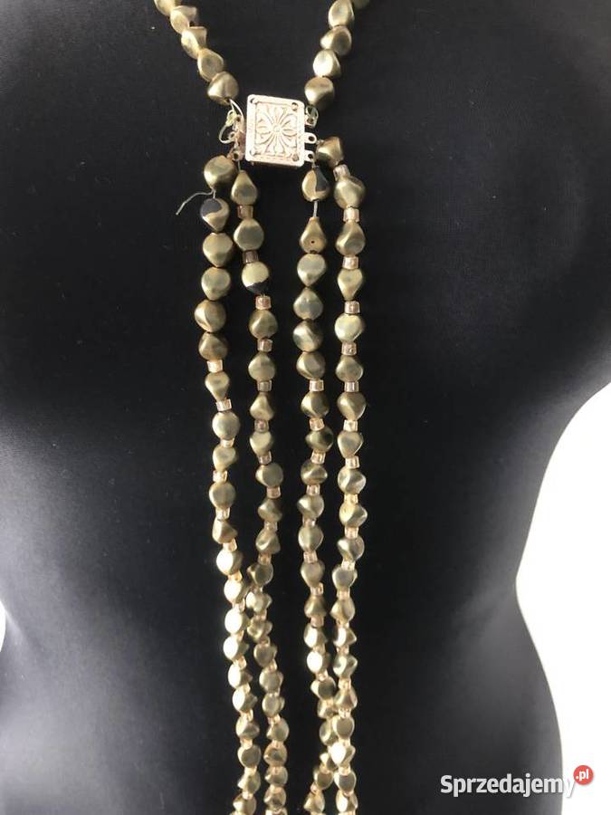 Zielone korale koraliki łańcuszek wisiorek łódzkie Łódź