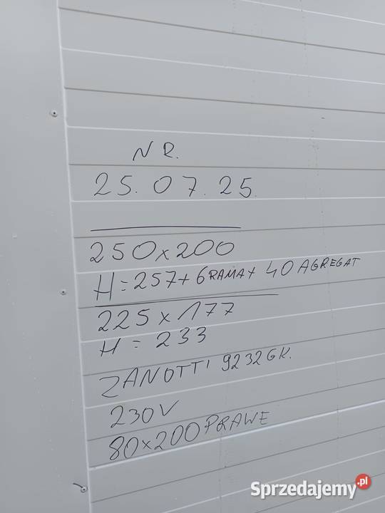 Komora chłodnicza zewnętrzna nowa z używanym małopolskie sprzedam