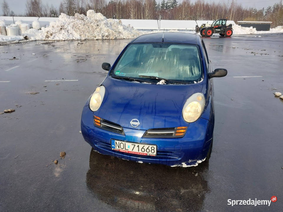 Samochód osobowy NISSAN MICRA 2004 r 152 444 12 warmińsko-mazurskie Podlejki