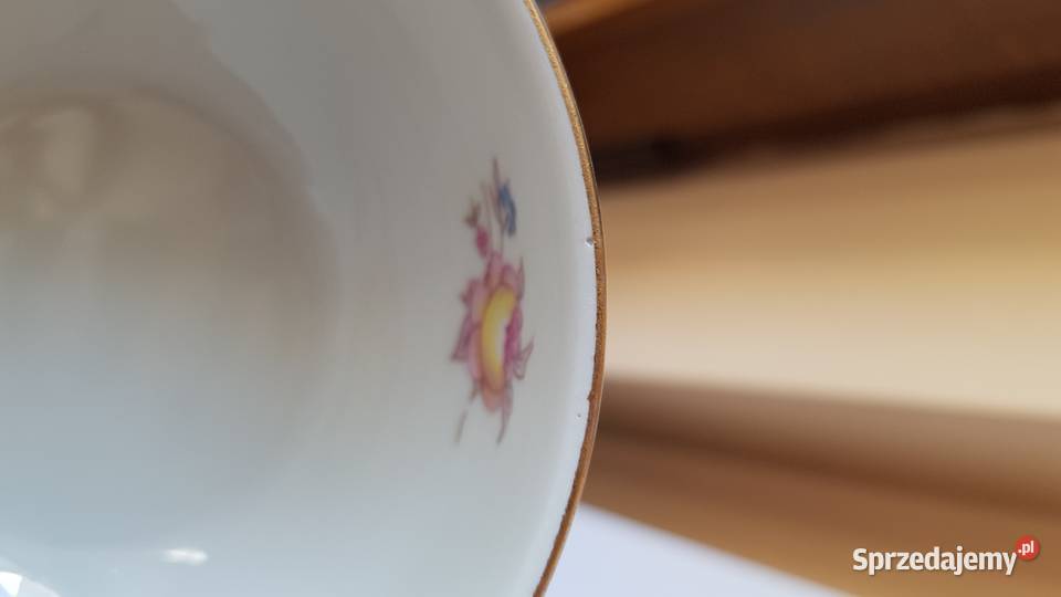 Trio bulionówka spodeczek talerzyk Koenigszelt śląskie Dąbrowa Górnicza