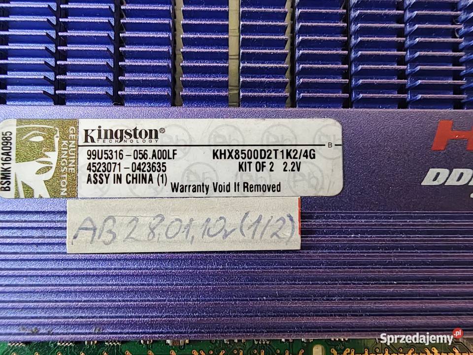 Płyta Główna ASUS P5Q WS Core 2 Quad Q9550 8GB Łódź