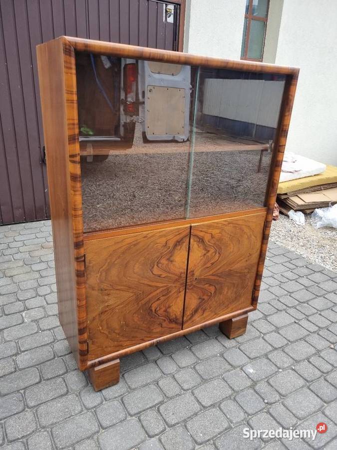 Nieduża Witryna Art Deco antyk vintage mazowieckie Sękocin Nowy