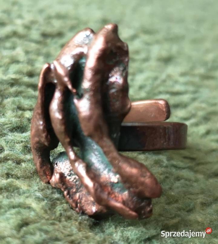 Unikatowy pierścionek z miedzi Jarmark Katowice