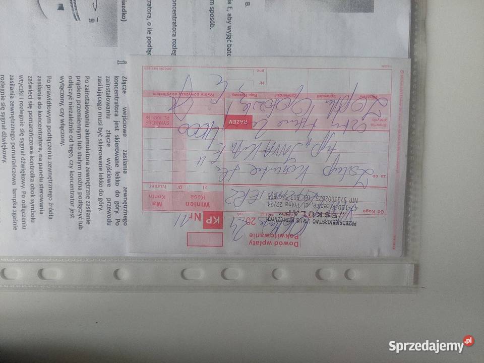 Przenośny koncentrator tlenu Invacare Platinum Krzepice