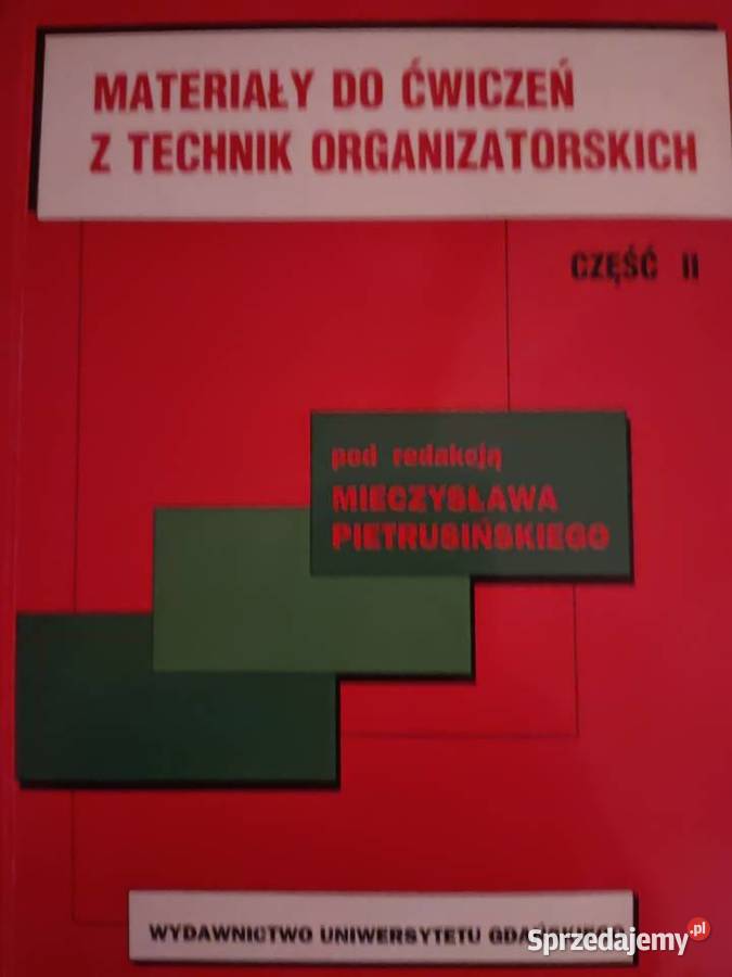 Materiały do ćwiczeń z technik organizatorskich Gdańsk