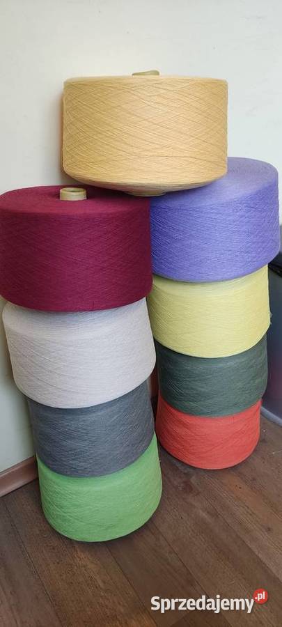 Przędza dziewiarska 27 tex 50 bawełna50 akryl Łódź
