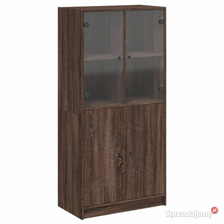 Szafka z drzwiczkami brązowy dąb 68x37x142 Warszawa sprzedam