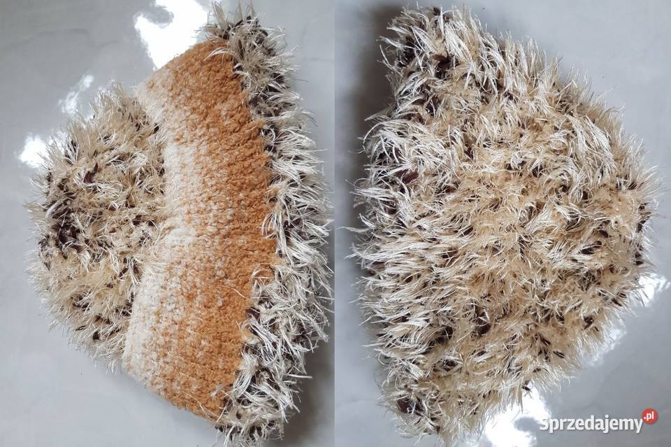 czapka puchata zimowa dwustronna włochata ciepła Kielce sprzedam