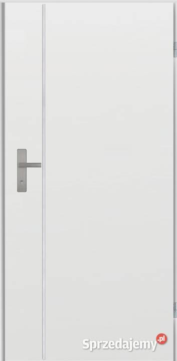 Drzwi zewnętrzne techniczne UA7 INOX antracyt Ciemniewo
