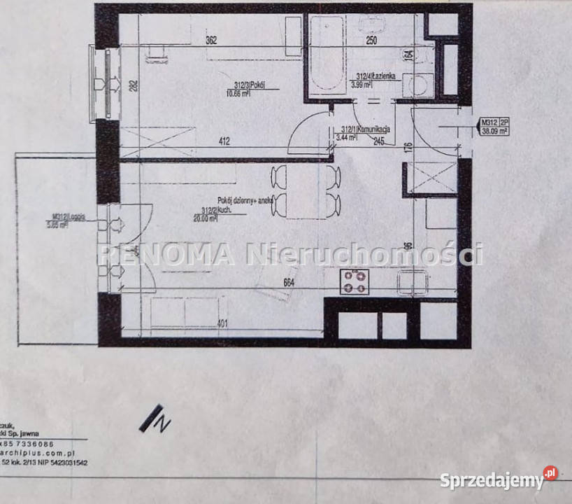 Mieszkanie 3803m2 2 pokojowe Białystok