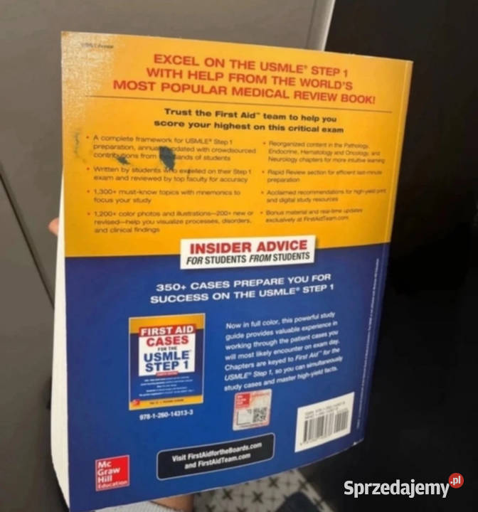 USMLE step 1 First aid book USMLE krok 1 miękka