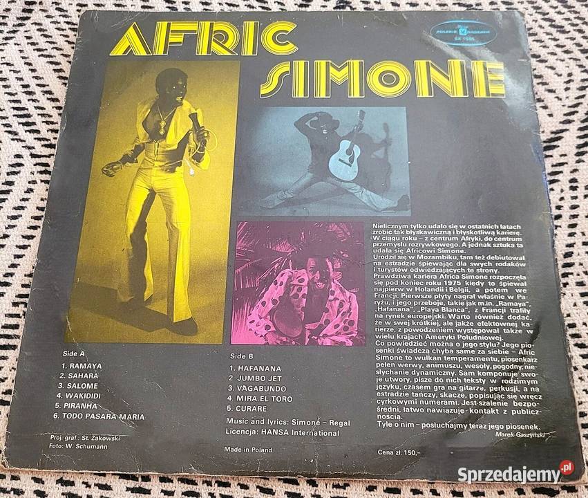 Afric Simone płyta winylowa z roku 1978 Chełmno