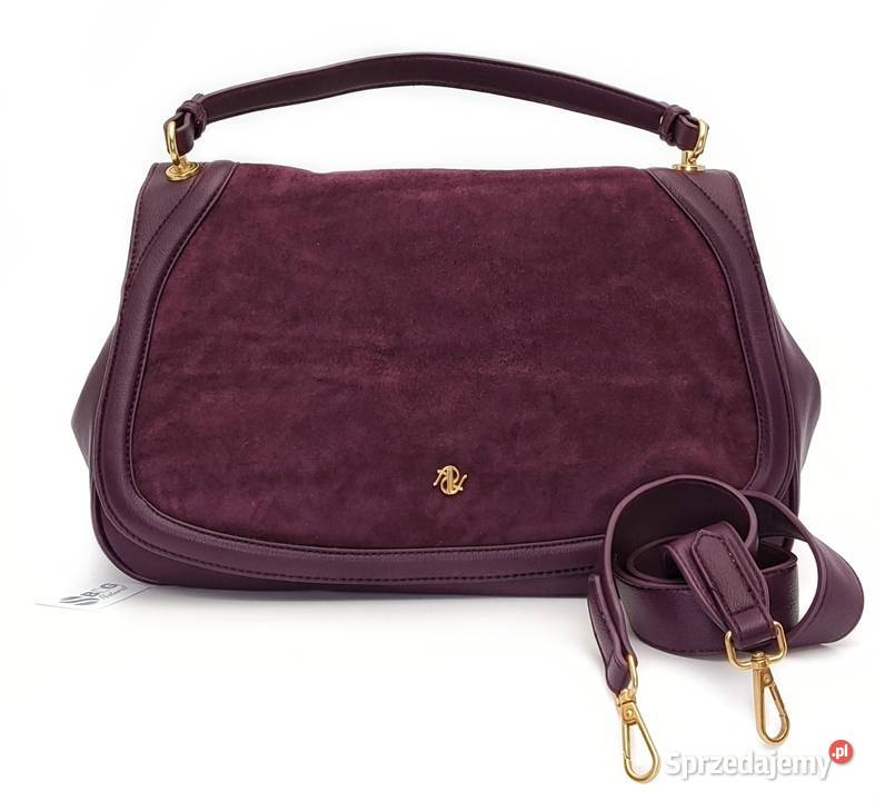 Torebka Listonoszka Ekoskóra Zamszowa A4