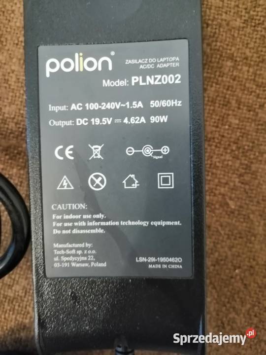 ZASILACZ ŁADOWARKA DELL 90W zasilacze sprzedam