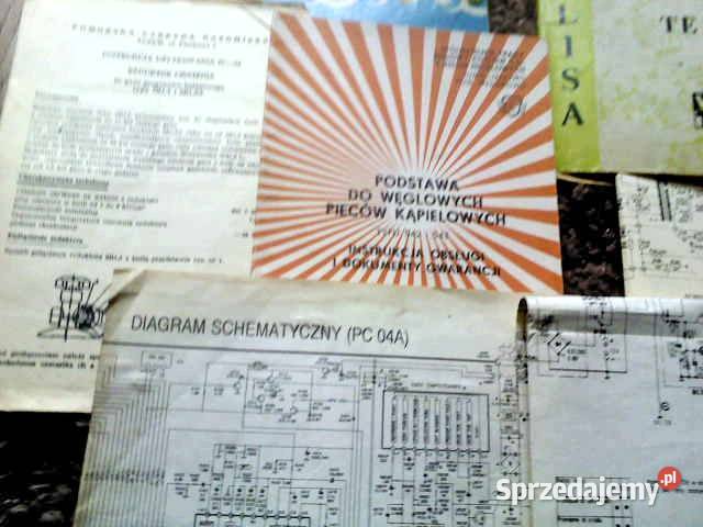 Instrukcje obsługi i schematy z PRL Zakopane