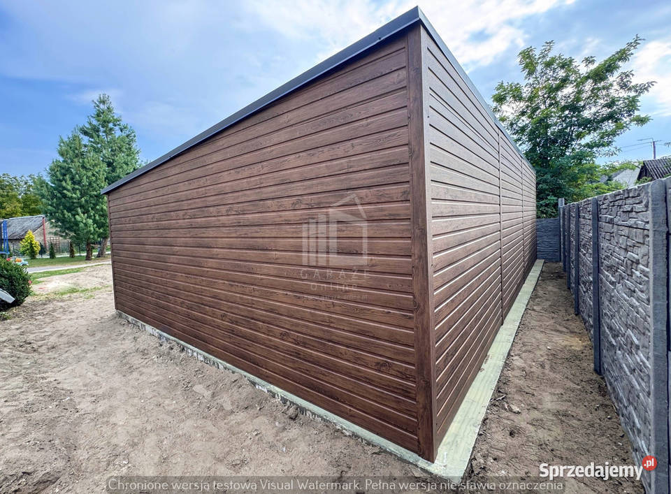 Garaż blaszany 10x3m 2x brama drzwi 2x okno Toruń