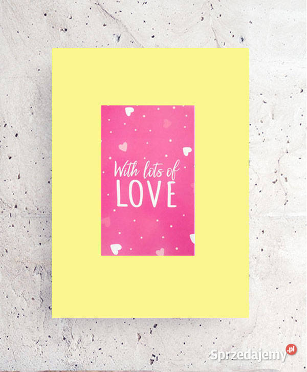 love obrazek A4 mały plakat z napisami boho Gdańsk