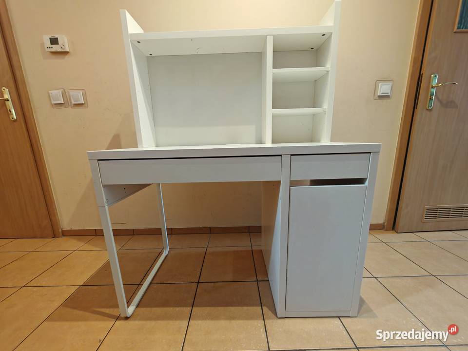 biurko IKEA MICKE białe z nadstawką Biurka Szczecin