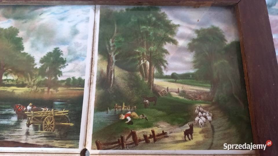 Stolik drewniany z płytkami ceramicznymi zachodniopomorskie Gawroniec