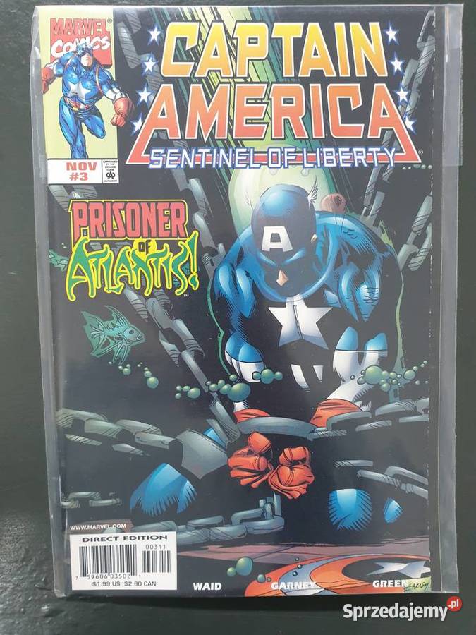 Captain America Sentitel Of Liberty 3 komiksy Amerykańskie Gdynia