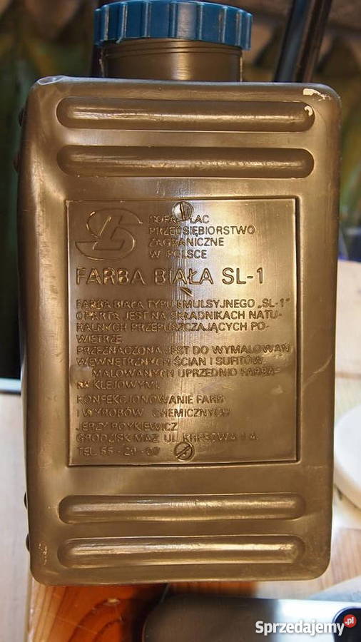 Pojemnik farbie białej SL1 z tworzywa sztucznego śląskie Tychy