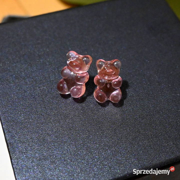 Wyprzedaż kolczyków Haribo różowe wkrętki świętokrzyskie