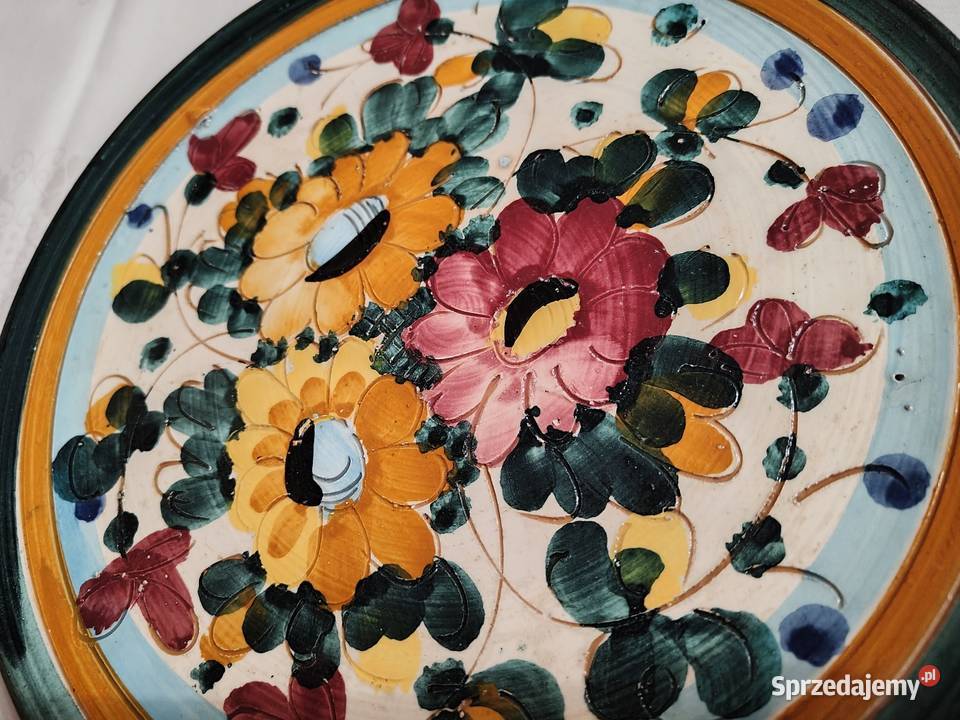 Talerz na ścianę ręcznie malowany Legnica