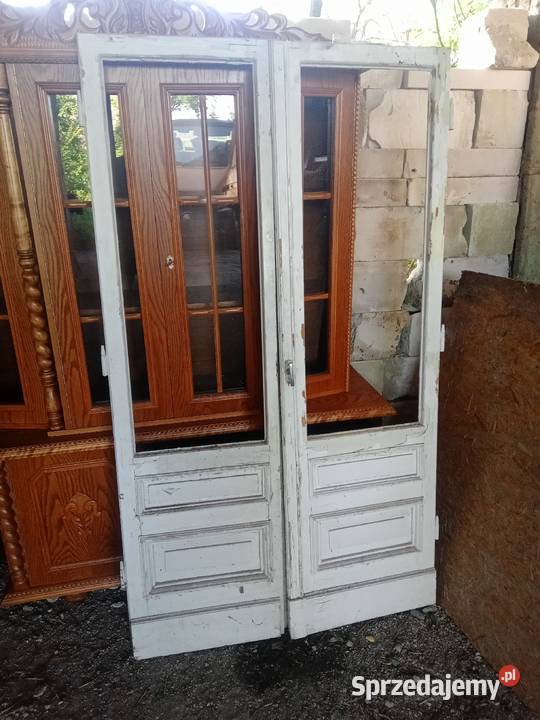 Drzwi balkonowe kamienicy dwuskrzydłowe Drzwi balkonowe i tarasowe Czernikówko