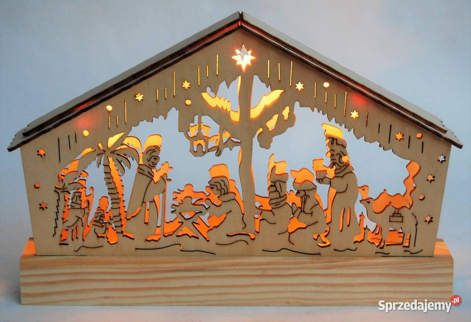 Szopka drewniana LED Goliat 235 Wyposażenie wnętrz lubelskie Lublin sprzedam