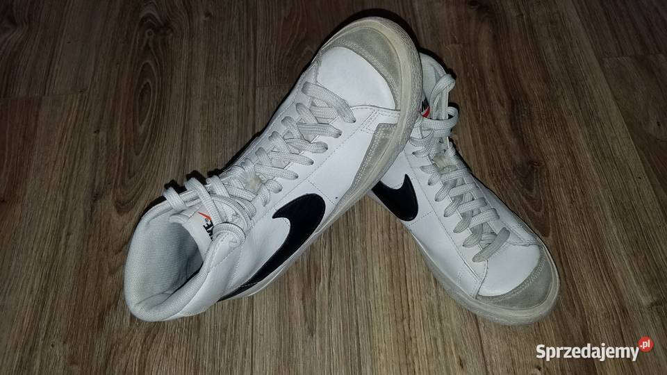 Buty NIKE Blazer Mid 3839 245 Skóra skórzane czarny Białystok